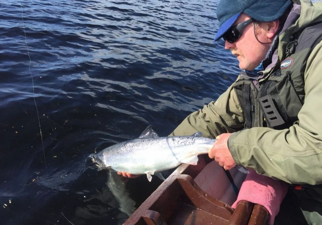 Angler casting on Lough Currane